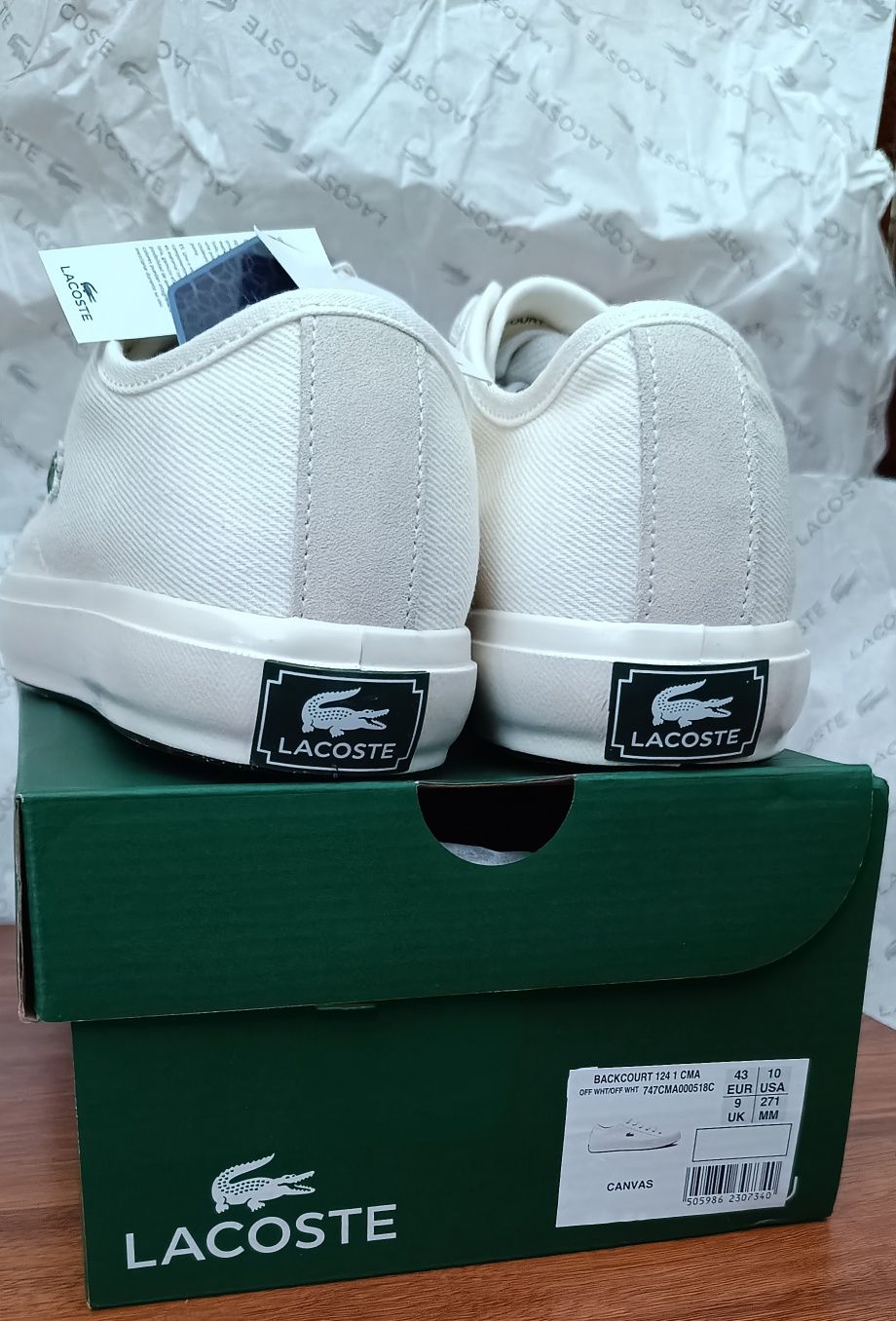 nowe oryginalne buty Lacoste Backcourt