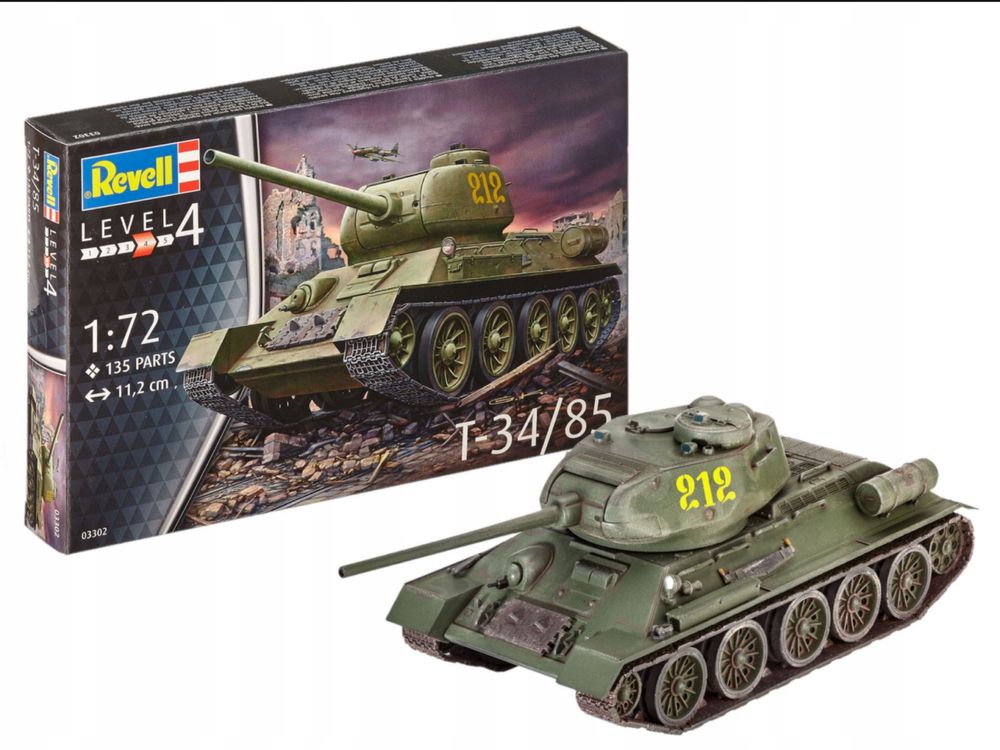 Model do sklejania Revell 03302 czołg T34/85