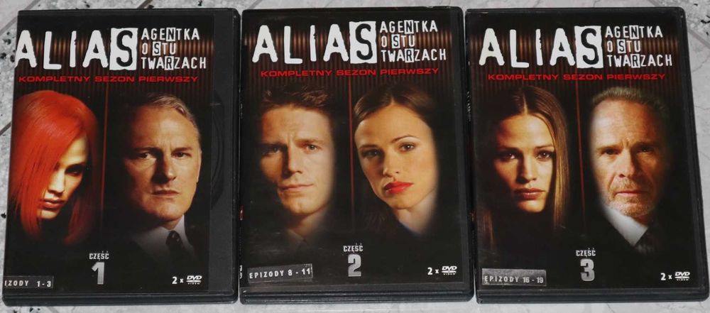 6x DVD : Alias - AGENTKA O STU TWARZACH odc. 1-22