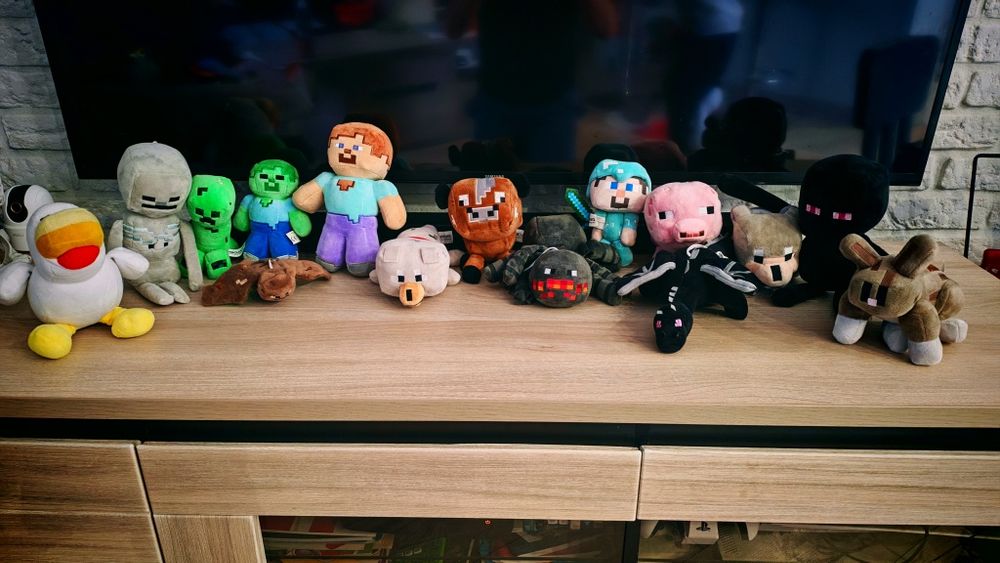 Zestaw 15 maskotek Minecraft