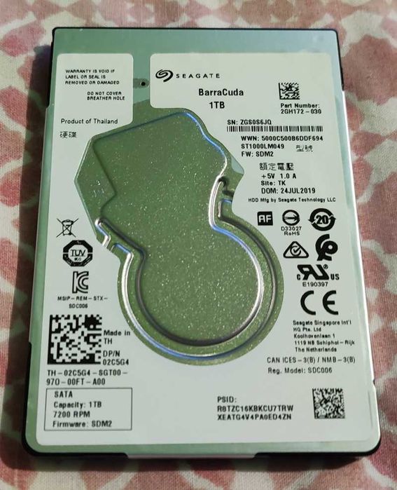 Dysk Twardy HDD seagate barracuda 1 TB 2,5``
