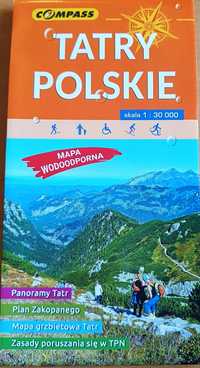 Tatry polskie mapa wodoodporna 1: 30 000 Compass