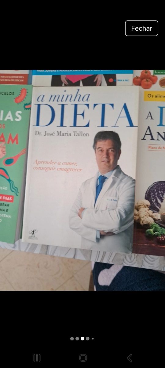 Livros saudáveis, dieta, cura