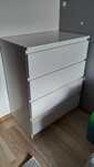Komoda IKEA Malm 4 szuflady biała 80x48x100 cm