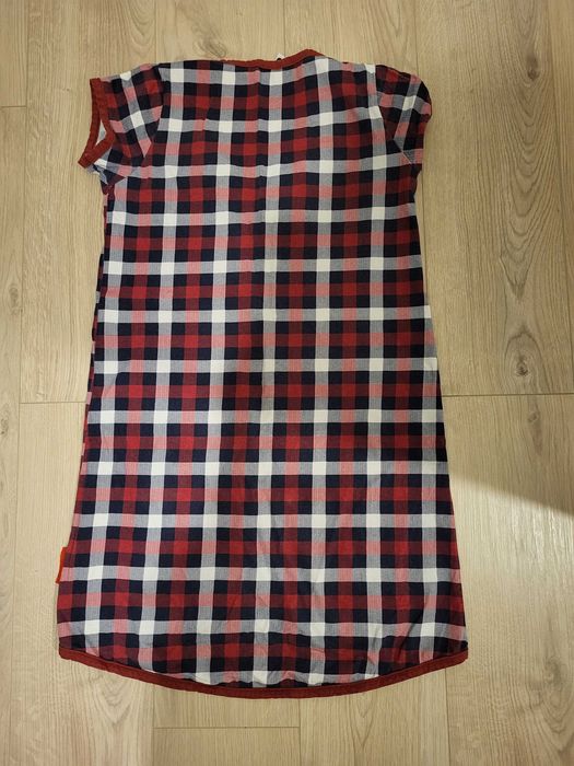 Koszula do karmienia Doctor Nap L 40 ciążowa w czerwoną kratę