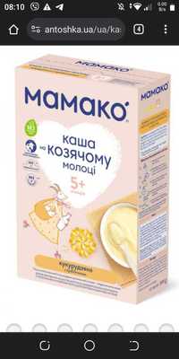 Каша Мамако на козьем молоке с пребиотиками