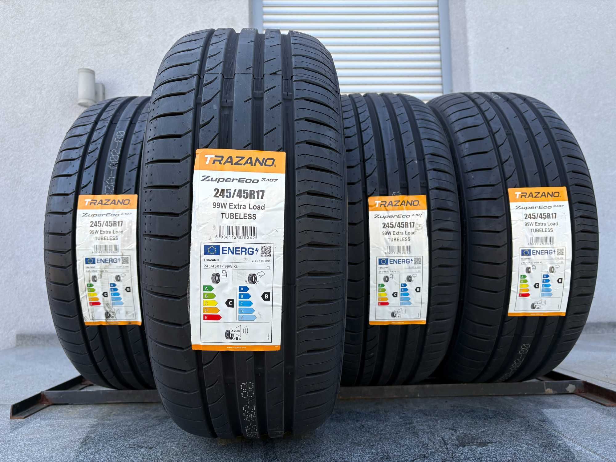 4szt letnie 245/45R17 Trazano Z107 99W XL prod. 2024r C,B,72db gwaranc