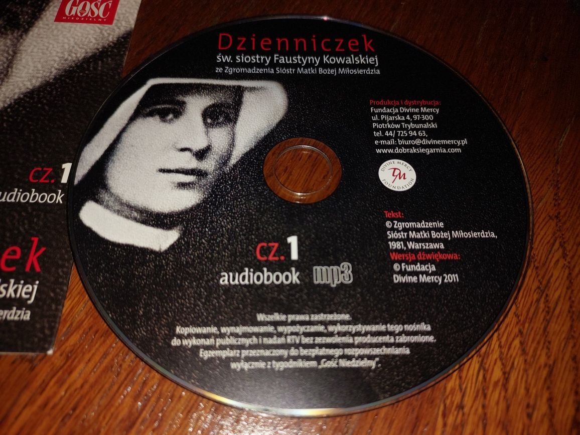 Płyta CD Dzienniczek siostry Faustyny Kowalskiej AUDIOBOOK mp3 Mercy