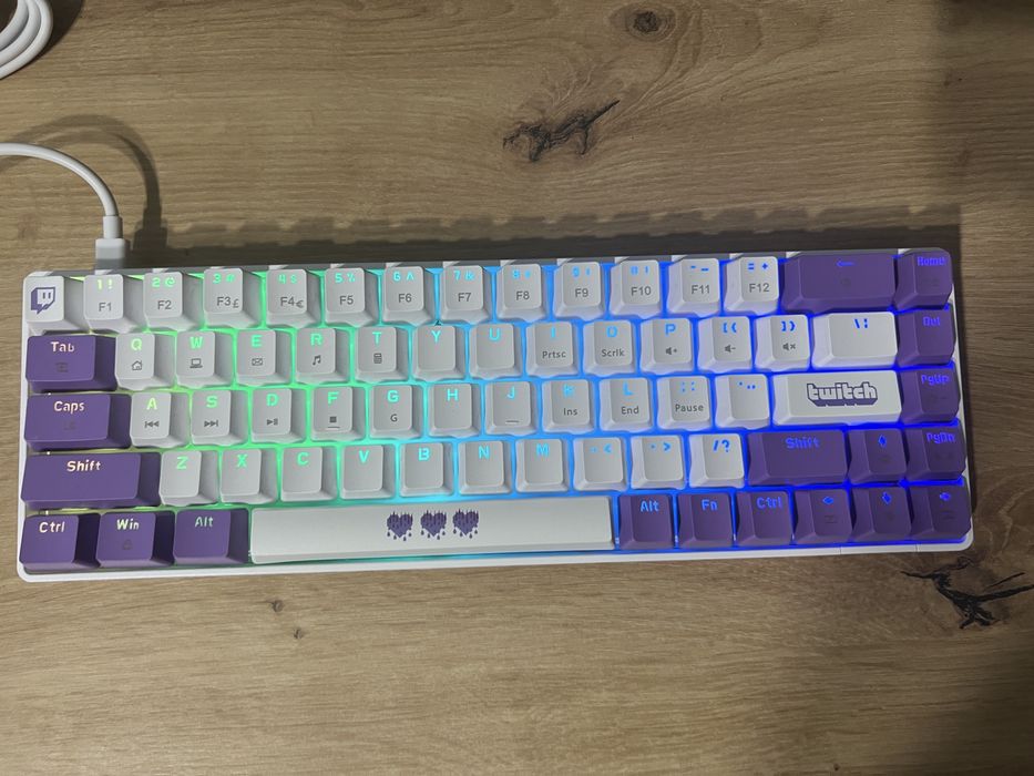 Klawiatura gamingowa Twitch 68 klawiszy