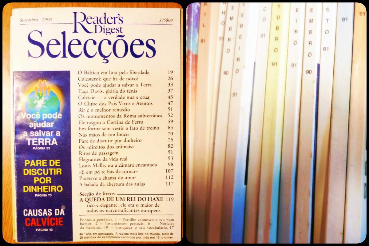 Colecçao 12 revistas Selecções do Readers Digest de 1990/91