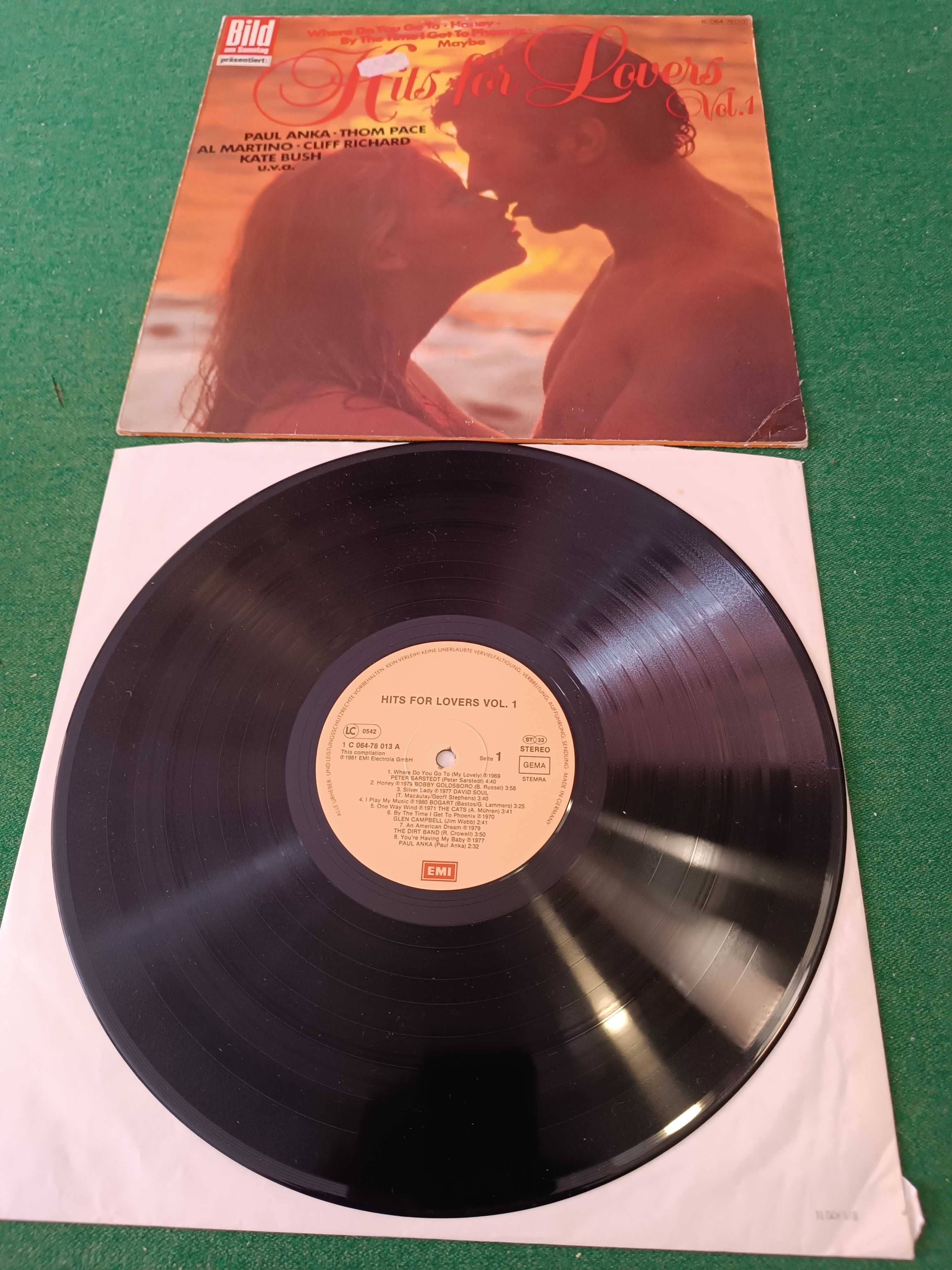 LP - Hits for Lovers Vol. 1 (Paul Anka, Kate Bush, i inni)
