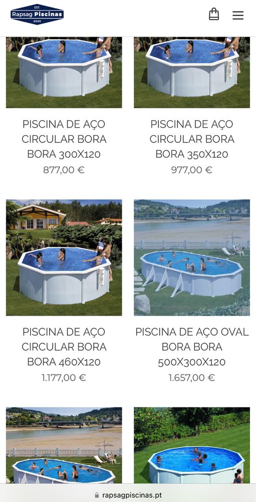 Piscinas de Aço de Superfície e Enterradas