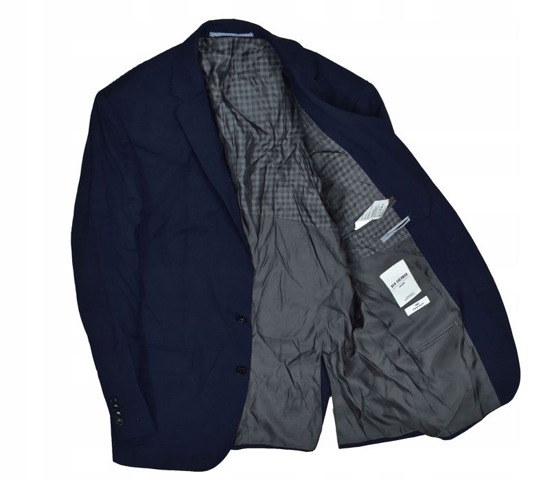 Ben Sherman Wełniana Marynarka Męska King Tailored Slim Fit 52