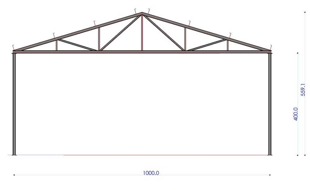 Konstrukcja stalowa 10x20 hala
