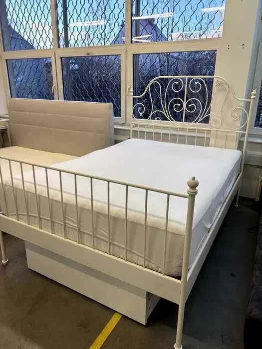 Łóżko IKEA Leirvik z Materacem 140x200 – Dostawa GRATIS