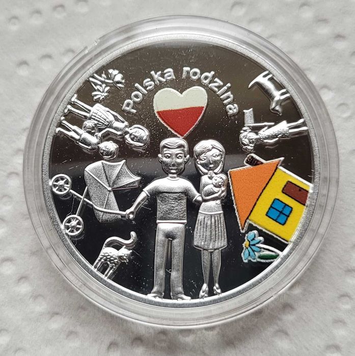 Kolekcjonerskie 10 zł 2023 r. W Polskę wierzę - Polska rodzina