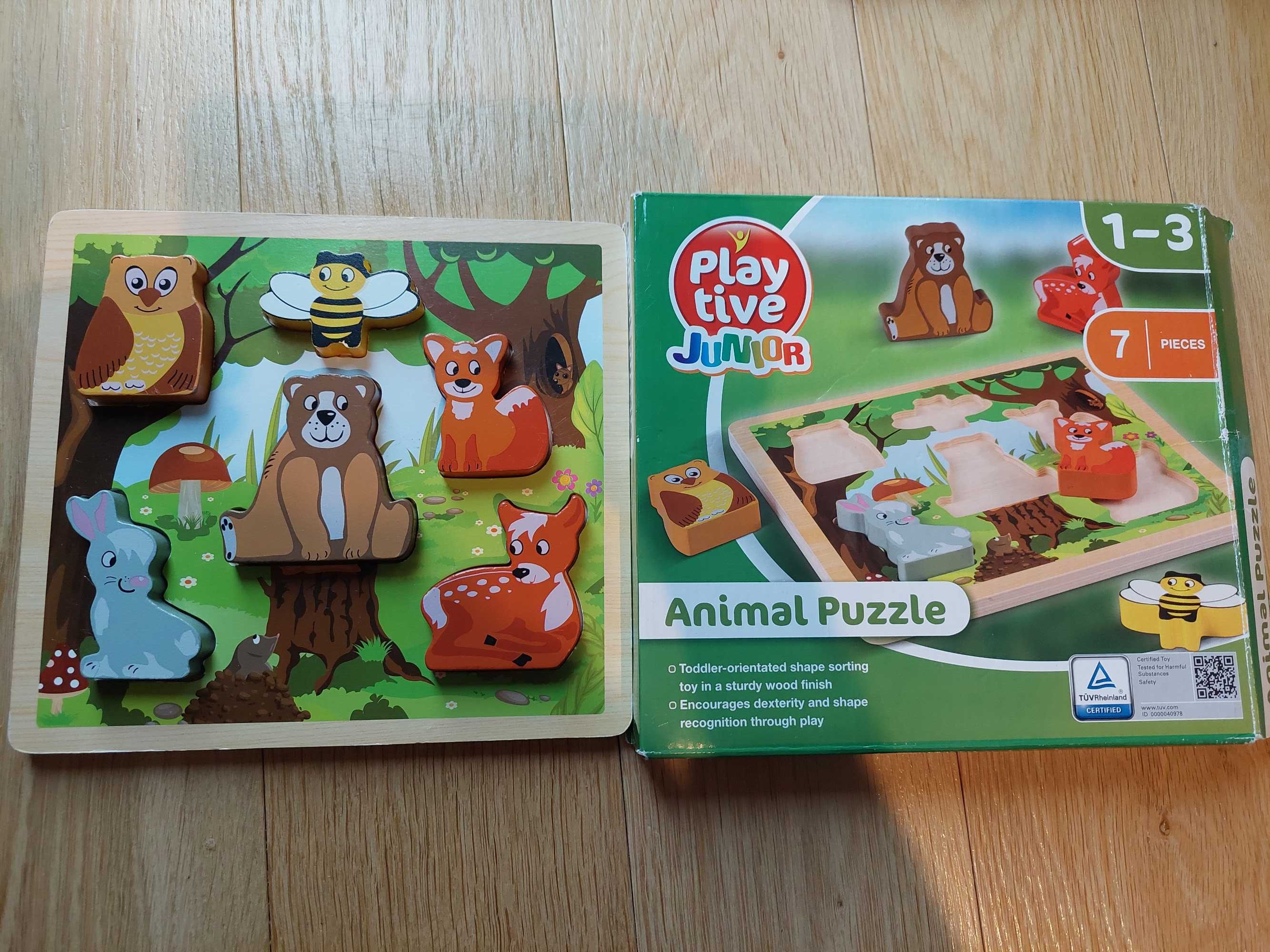 Drewniane Puzzle dla dzieci