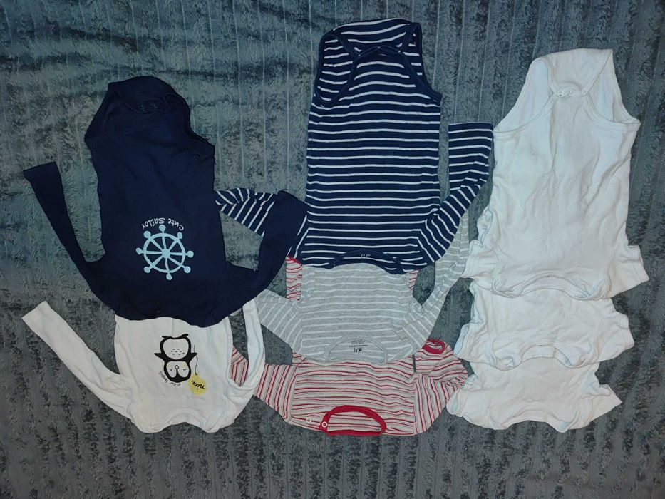 Zestaw ubranek dla chlopca rozmiar 74 i 80