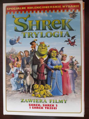 Shrek - trylogia DVD - 3 płyty + 2 płyty w gratisie