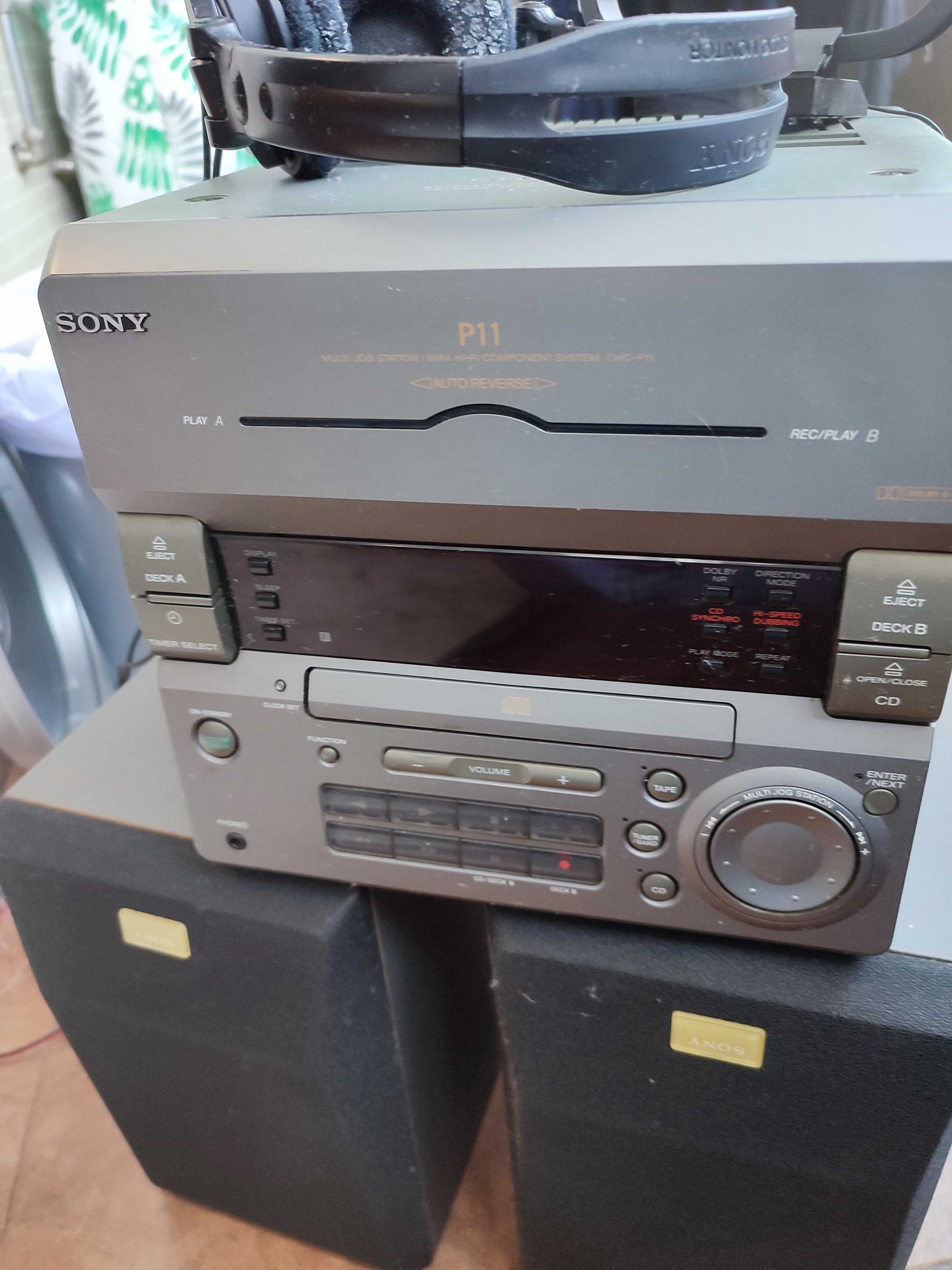 Rádio Sony CD cassetes