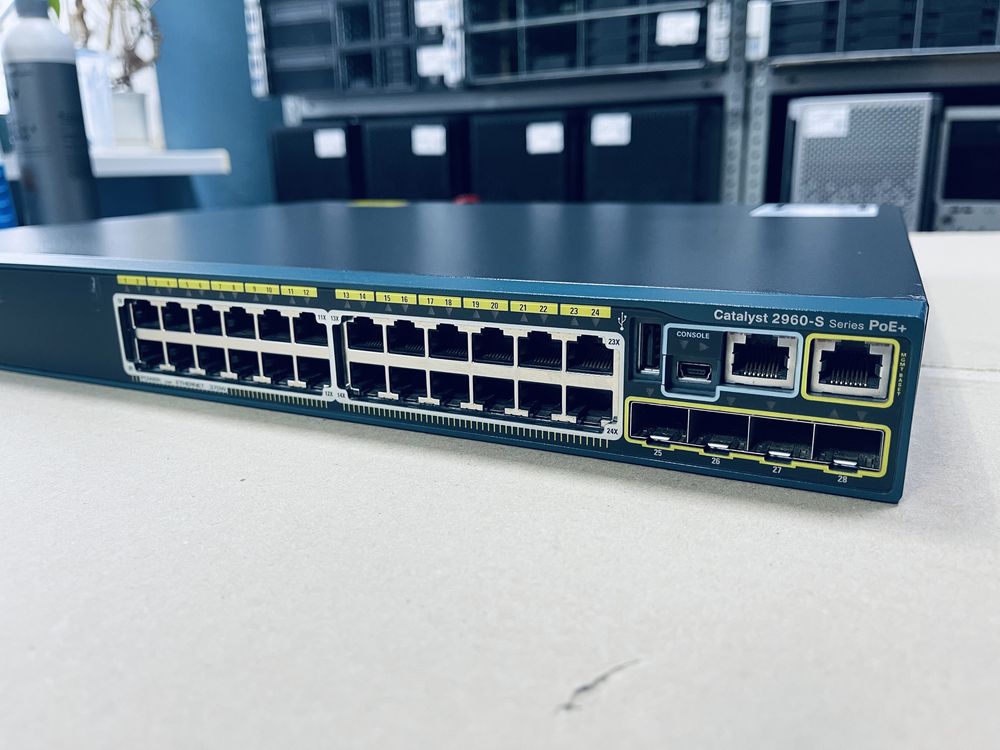 Коммутатор CISCO WS-C2960S-24PS-L POE+