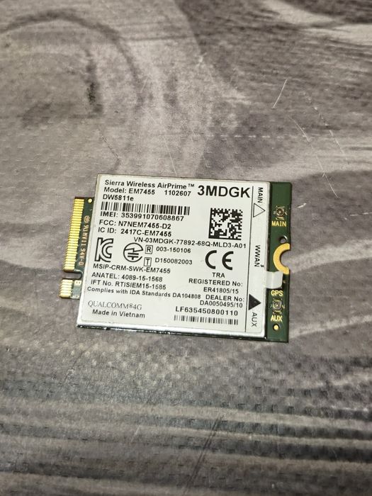 4G LTE модем для Dell HP 3MDGK