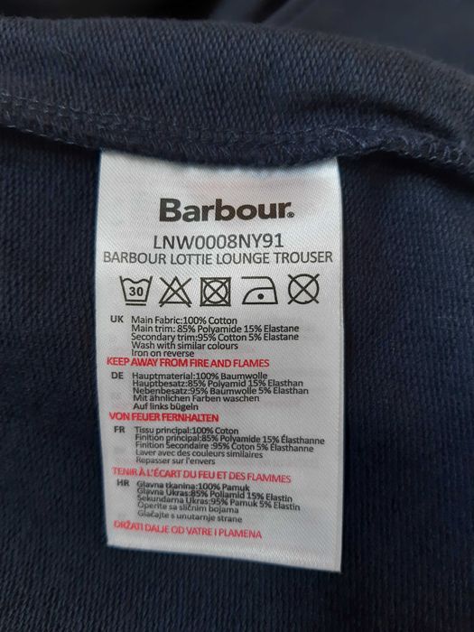 Натуральные штаны на резинке для дома и сна barbour
