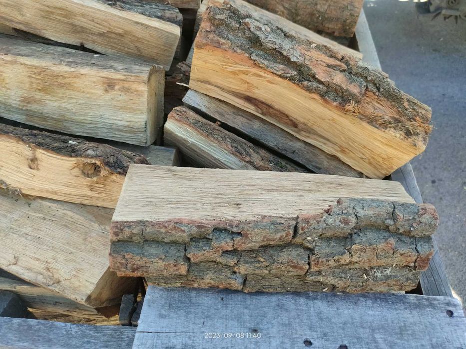 Дрова ДУБ, АкацІя, Береза та Мікс, колоті дубові СУХІ в ящіках