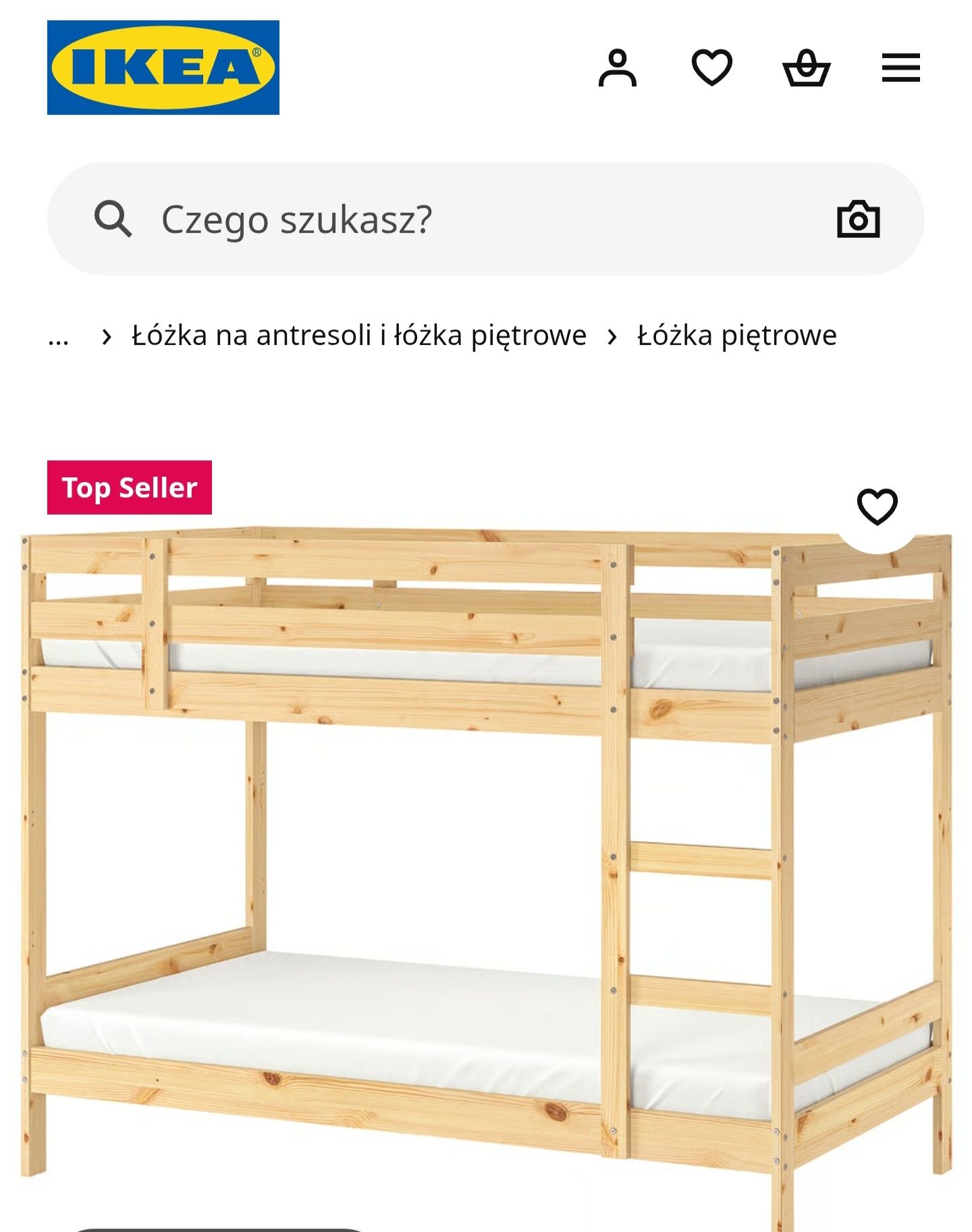Ikea Mydal łóżko piętrowe