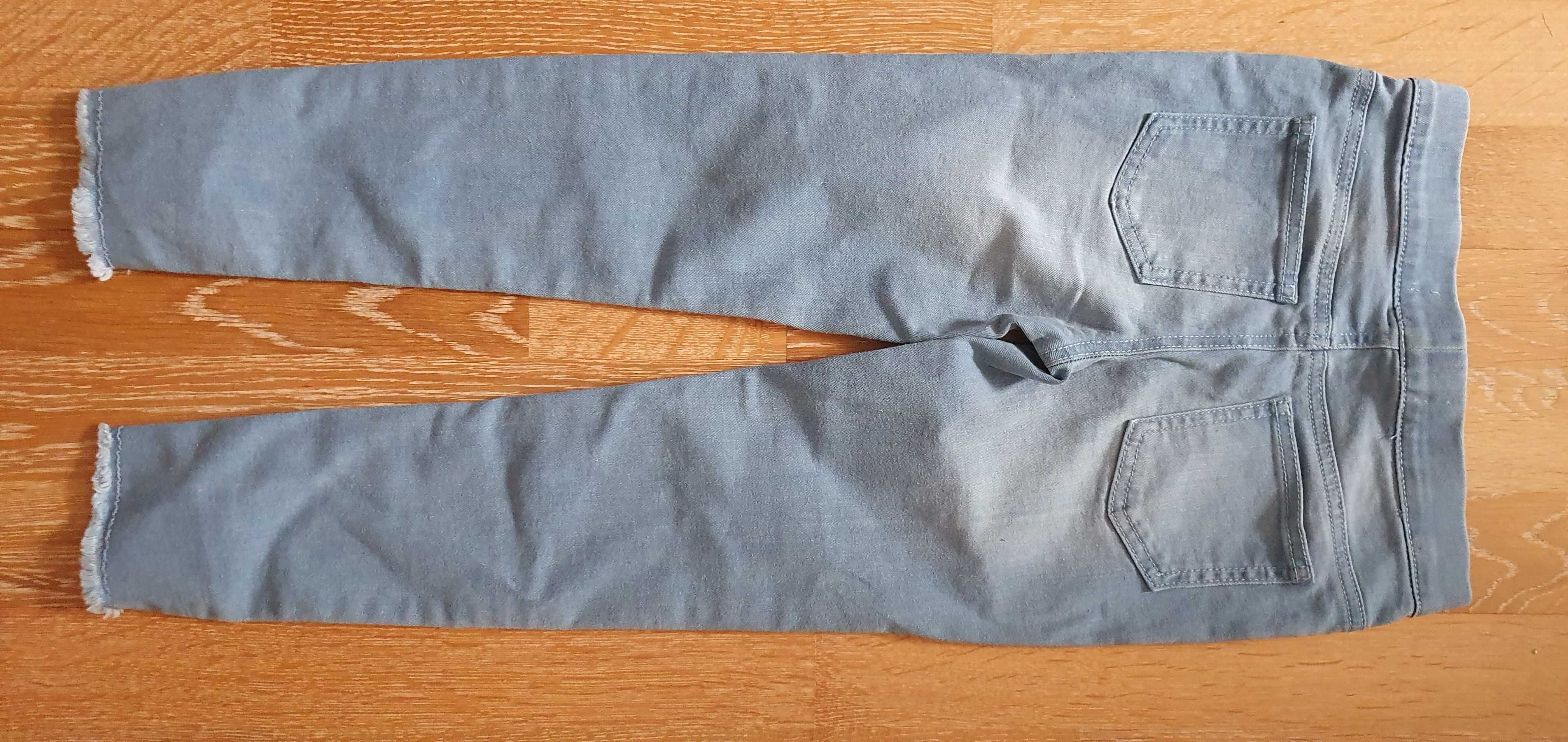 Dziewczece jasnoniebieskie dzinsy na gumce Denim Co roz 134 cm 8-9lat