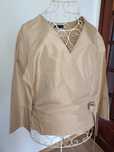 Blusa Lanidor cerimónia dourada, tam 36/38