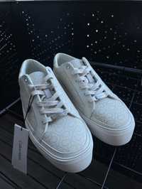 Sneakersy Flatform Cupsole Lace Up - Mono HWOHW01420 Bezowy