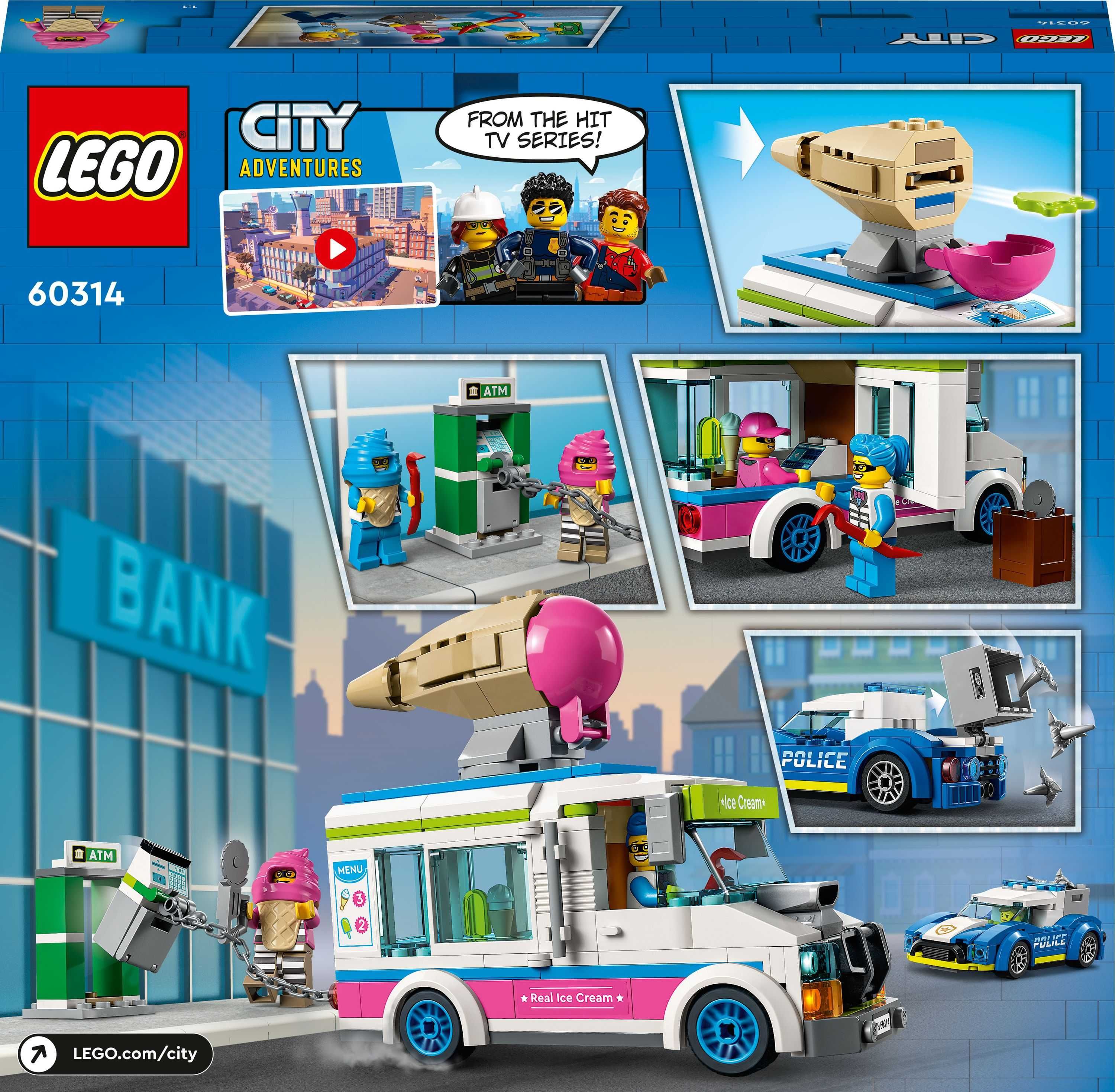 Lego CITY 60314 Policyjny pościg za furgonetką z lodami