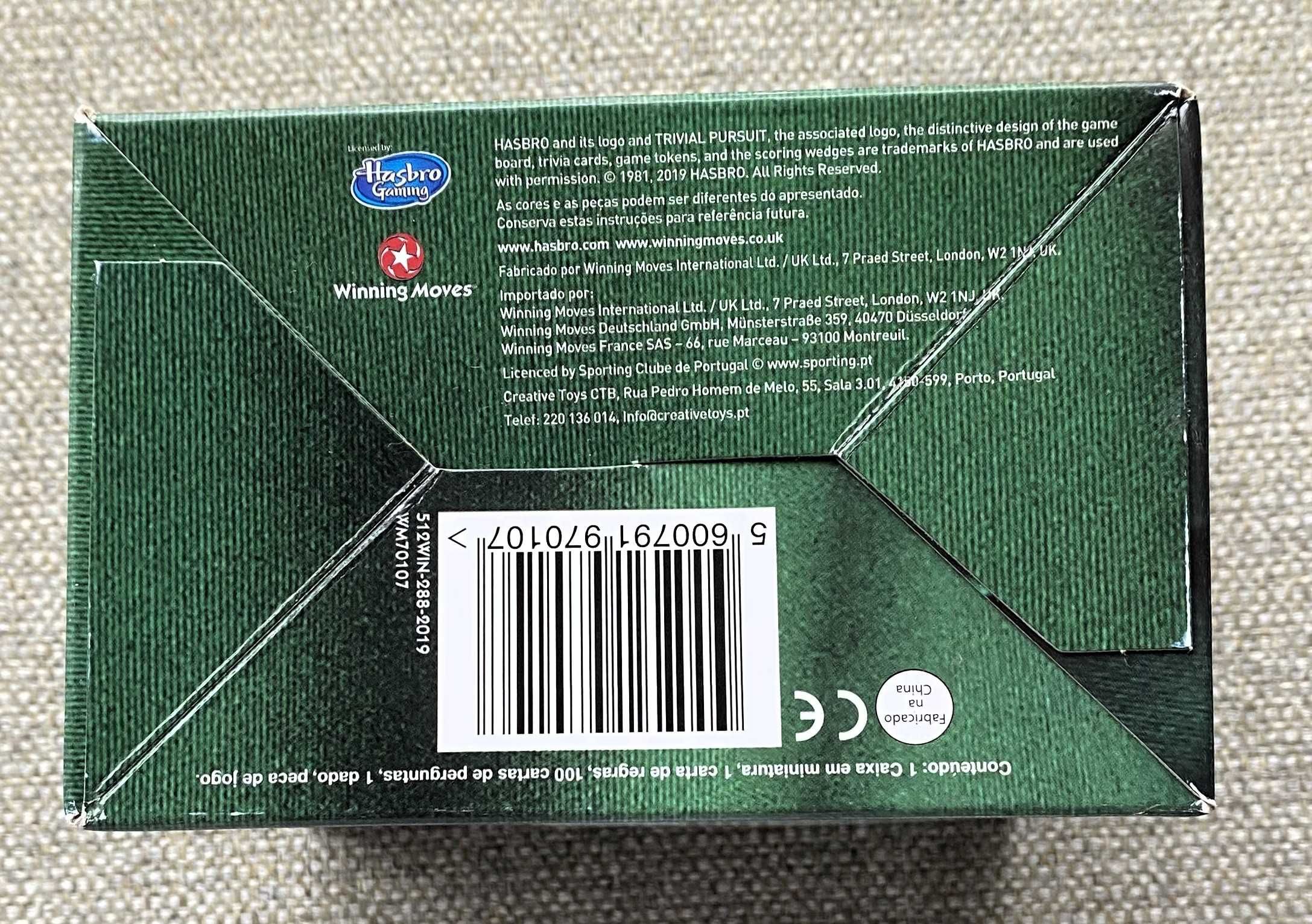 Trivial Pursuit Bitesize Sporting Clube de Portugal - Muito Bom Estado