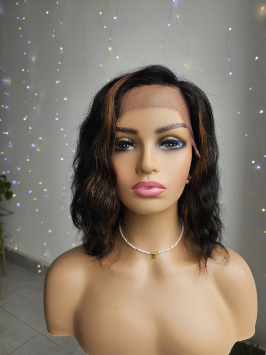 Peruka naturalna Gloria fale lace front włosy naturalne w 100%