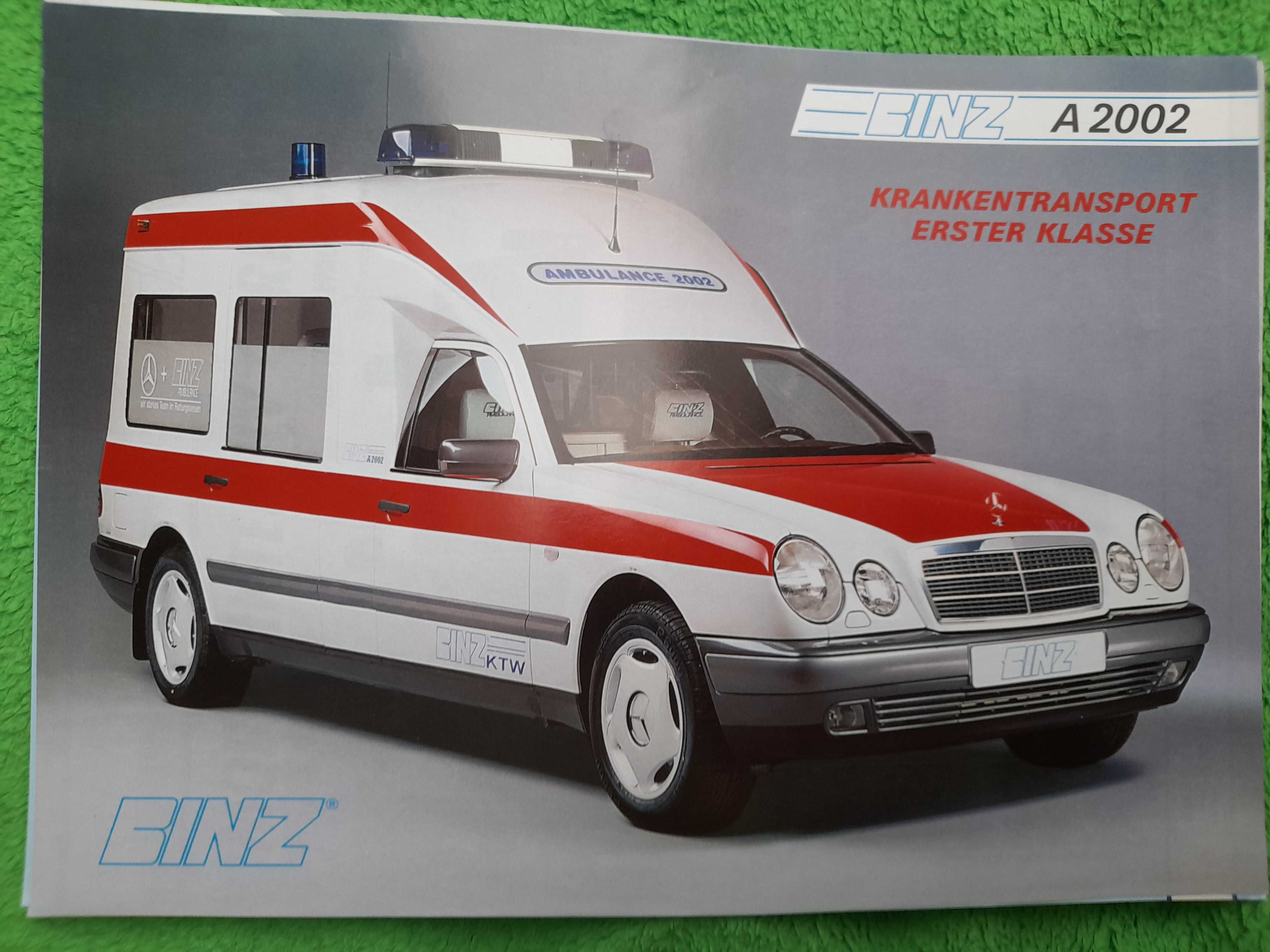 BINZ MERCEDES W211 ambulans karetka pogotowia język niemiecki