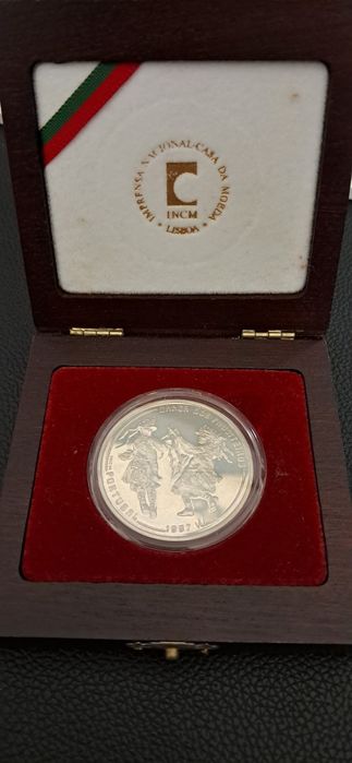 Moeda: Dança dos Pauliteiros, 1000 escudos (1997, prata)