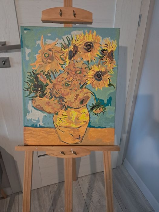 Obraz malowany w ramie