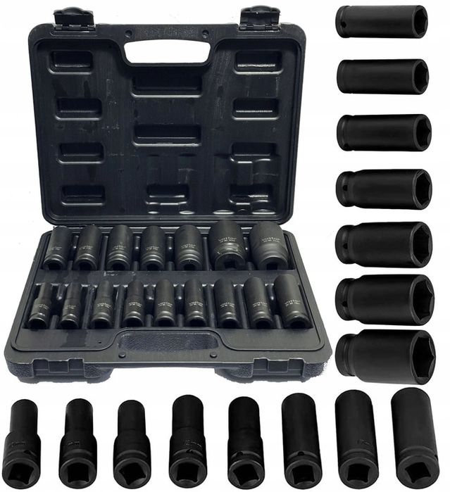 Zestaw Nasadek Udarowych 10-32 Mm Nasadki Udarowe 1/2 Udar 16 El Waliz