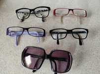 Óculos diversos com lentes originais usados