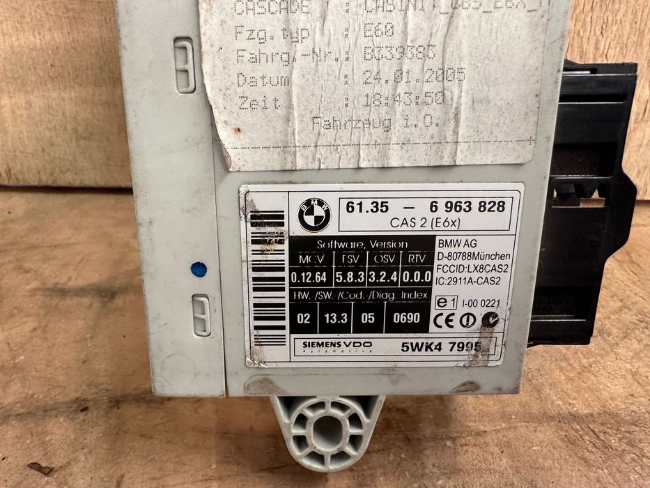 Módulo CAS 2 E6X BMW E60 E61 520D 525D 530D 61.35 - 6963.828