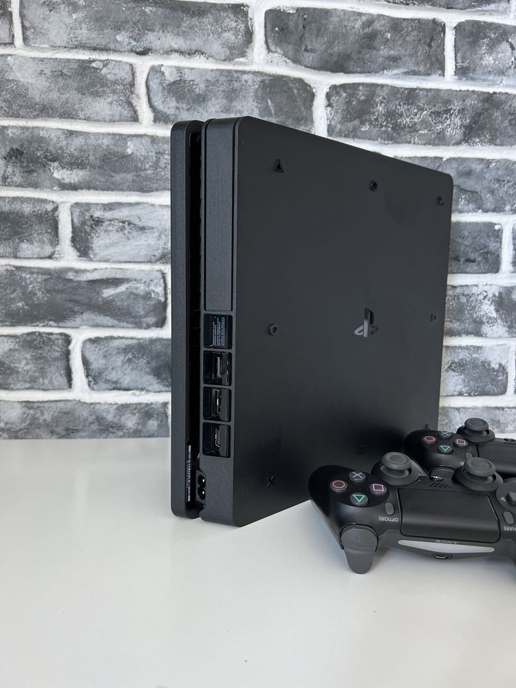 Ps4 slim 1000 gb - 16 игр / 2 джойстика -пс4