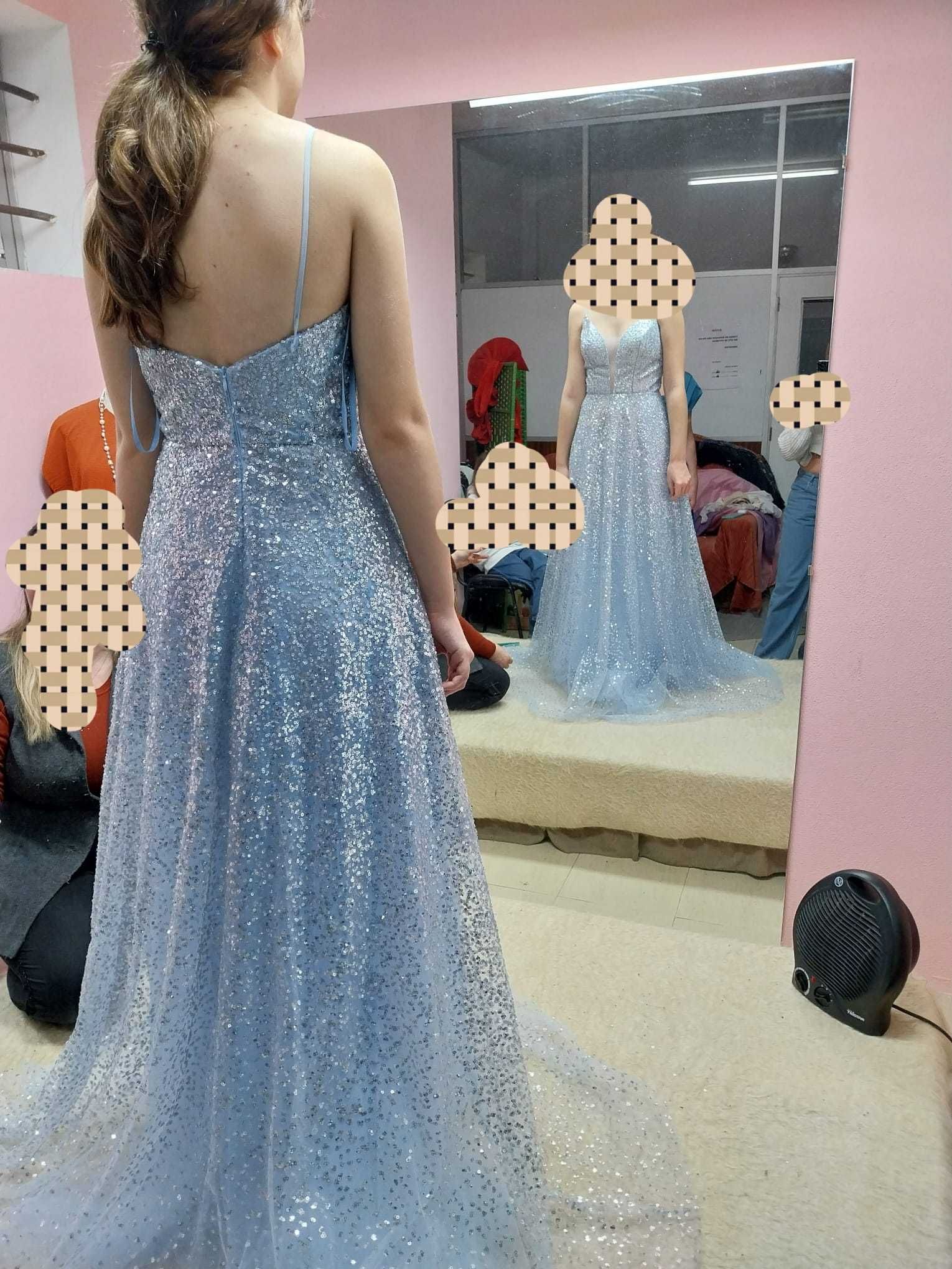 Vestido de cerimónia, azul bebé, Madmove Store