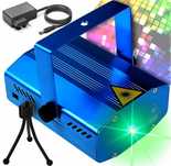 Projektor Laserowy Dyskotekowy Laser Disco Stroboskop Światła LED RGB