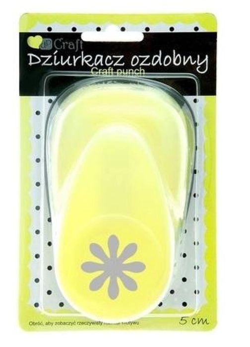Dziurkacz ozdobny 5cm stokrotka Dalprint blister,178x114 mm