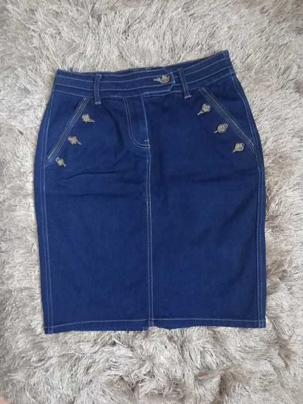 Nowa bez metki jeansowa dżinsowa spódnica rozm 34 XS 36 S Orsay