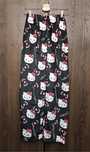 Hello Kitty spodnie piżamowe dresowe czarne i różowe nowe rozmiar S