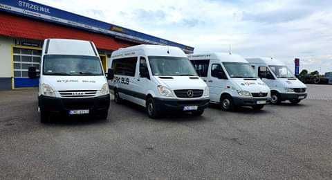 Wynajem Przewóz Osób Autokar busy 9cio 23 i 60 osobowe niskie ce