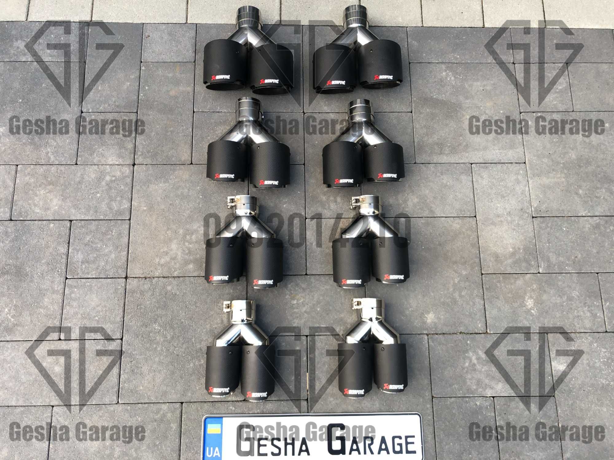 Насадка на глушитель akrapovic акрапович 76 мм 89 мм 101 мм 114 мм
