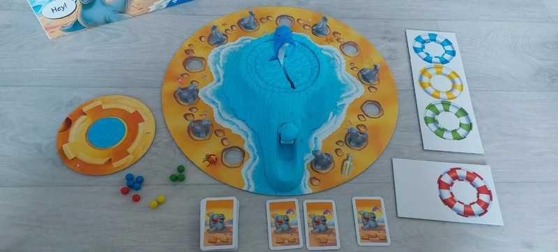 Zręcznościowa gra planszowa dla dzieci Nino Delfino z delfinkiem